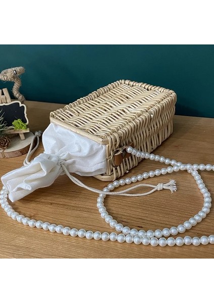 B3-Ajur Stili Yuvarlak Hasır Kova Çanta Vintage El Yapımı Dokuma Daire Rattan Omuzdan Askili Çanta Kadın Yaz Messenger Tatil Rahat Çanta (Yurt Dışından) indirimleri