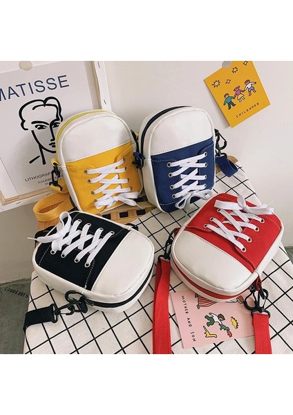 Sarı Stil Kadın Omuz Çantası Lüks Tasarımcı Çanta Moda Kanvas Crossbody Çanta Kişilik Ayakkabı Şekli Messenger Çanta Komik Çanta (Yurt Dışından) fiyatları