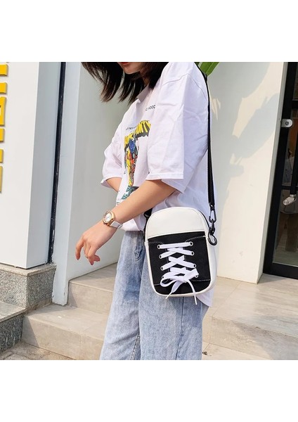 Siyah Stil Yeni Kadın Çantası Kanvas Çanta Moda Yaratıcı Kişilik Ayakkabı Şekli Omuz Crossbody Çanta Kadın Komik Çanta ve Çantalar (Yurt Dışından) fiyatları
