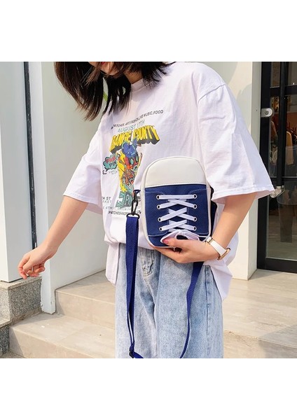 Siyah Stil Yeni Kadın Çantası Kanvas Çanta Moda Yaratıcı Kişilik Ayakkabı Şekli Omuz Crossbody Çanta Kadın Komik Çanta ve Çantalar (Yurt Dışından) fırsatları