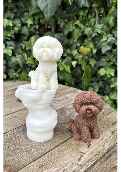 Poodle Köpek Mum Kalıbı (Silikon) (1 Adet)