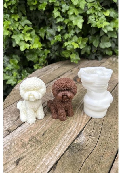 Poodle Köpek Mum Kalıbı (Silikon) (1 Adet)