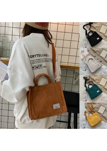 Kahverengi Tarzı Kadife Rahat Kadın Tote Omuzdan Askili Çanta Retro Sanat Tuval Crossbody Çanta Womeotton Fermuarlı Çanta Lüks Tasarımcı (Yurt Dışından) fiyatları