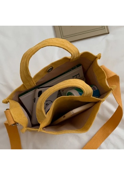 Kahverengi Tarzı Kadife Rahat Kadın Tote Omuzdan Askili Çanta Retro Sanat Tuval Crossbody Çanta Womeotton Fermuarlı Çanta Lüks Tasarımcı (Yurt Dışından) fırsatları