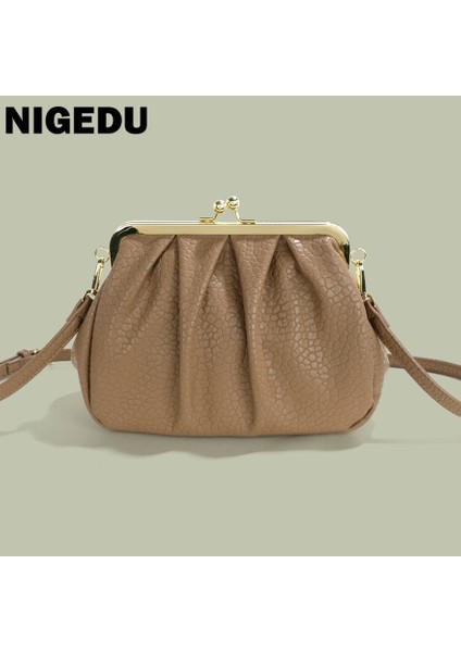 Kahverengi Tarzı 26X17X10CM Kadın Küçük Crossbody Çanta Pu Deri Bayan Çanta ve Moda Moda Kabuk Kadın Omuz Çantası Bolsas Klip El Çantası (Yurt Dışından) fiyatları