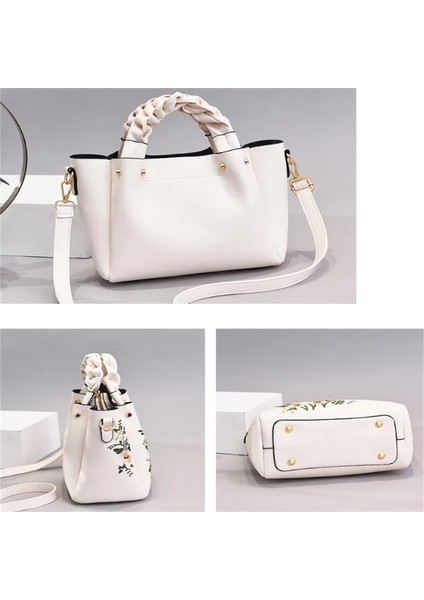 Kahverengi Tarzı Kadın Moda Çanta Bagaj Çanta Omuz Wome Için Yeni Trendy Baskı Büyük Kapasiteli Kare Pu Fermuar Bolsos (Yurt Dışından) fırsatları