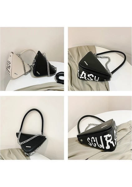 Siyah Stil Moda El Çantaları Kadın Ana Kesesi Femme A Bas Prix Üçgen Lüks Bayan Çantalar ve El Çantasıözelleştirilmiş Logo (Yurt Dışından) indirimleri