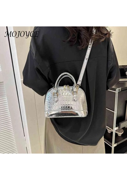 Turuncu Tarzı Timsah Desen Omuzdan Askili Çanta Pu Deri Çanta Kadın Omuzdan Askili Çanta Moda Bayanlar Koltuk Altı Çanta Retro Rahat Kabuk Askılı Çanta (Yurt Dışından) fırsatları
