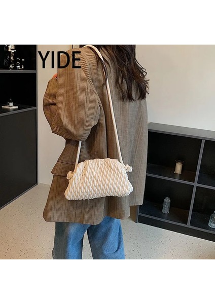 Siyah Stil Moda Kapitone Bulut Çanta Kadın Omuzdan Askili Çanta Lüks Dikiş Crossbody Çanta Kadın Köfte Çanta Çanta Kılıfı Çantalar Yeni (Yurt Dışından) indirimleri