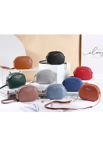 Yeşil Stil 2021 Hakiki Deri Kadın Crossbody Çanta Moda Zincir Kadın Omuzdan Askili Çanta Küçük Yuvarlak Çanta Lüks Tasarım Çanta Kadınlar Için (Yurt Dışından) fırsatları