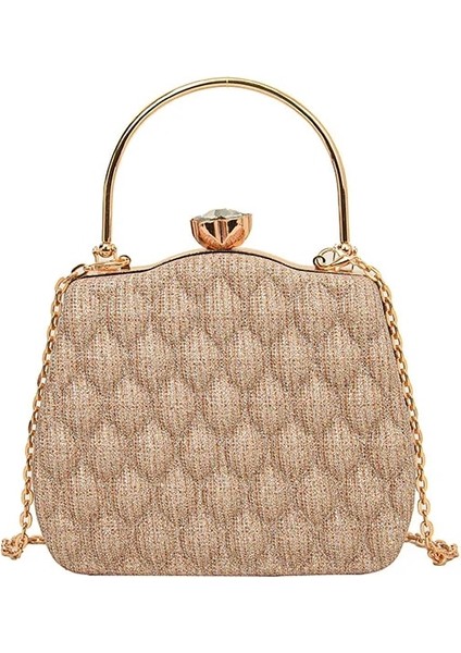Altın Tarzı 18X15X6CM Akrilik Zincir Akşam El Çantası Kadın Yeni Kadın Butik Crossbody Çanta Çantalar ve Çanta Düğün Parti Küçük Omuz Çantası (Yurt Dışından)