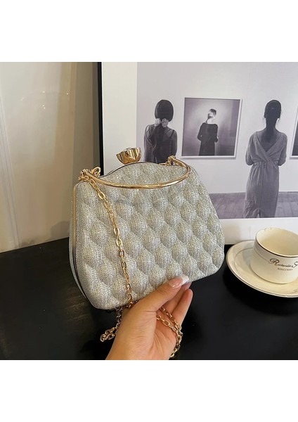 Altın Tarzı 18X15X6CM Akrilik Zincir Akşam El Çantası Kadın Yeni Kadın Butik Crossbody Çanta Çantalar ve Çanta Düğün Parti Küçük Omuz Çantası (Yurt Dışından) fiyatları