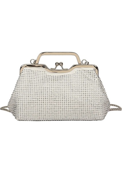 Beyaz Stil 15CMX24CMX9CM Ummer Famouse Çanta Zihinsel Saplı Tasarımcı Pilili Kabuk Çanta Kadınlar Için Debriyaj Çantalar Crossbody Çanta Uzun Kemer (Yurt Dışından)