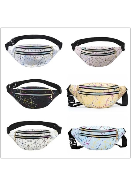 Pembe Tarzı Kadınlar Için Holografik Bel Paketi Çantaları Glitter Fanny Paketi Pu Su Geçirmez Kemer Çantası Moda Lazer Bel Paketi Telefon Kılıfı (Yurt Dışından) modelleri