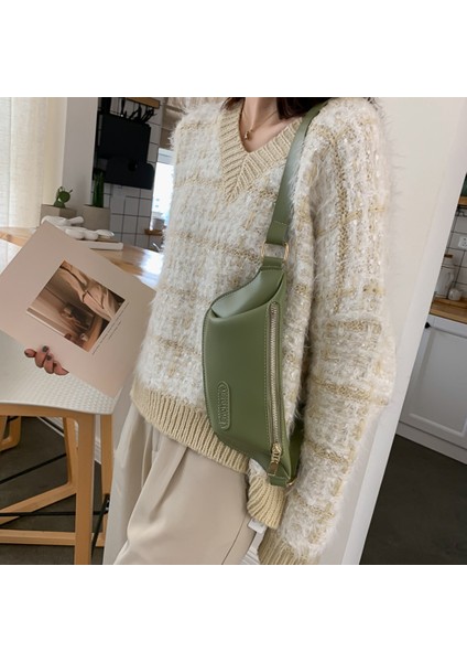 Siyah Stil Kadın Çanta Moda Kadınlar Saf Renk Pu Deri Omuz Crossbody Messenger Çanta Rahat Bayanlar Küçük Treval Bel Göğüs Çantaları (Yurt Dışından) fırsatları