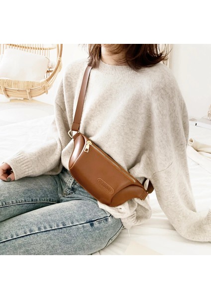 Siyah Stil Kadın Çanta Moda Kadınlar Saf Renk Pu Deri Omuz Crossbody Messenger Çanta Rahat Bayanlar Küçük Treval Bel Göğüs Çantaları (Yurt Dışından) indirimleri