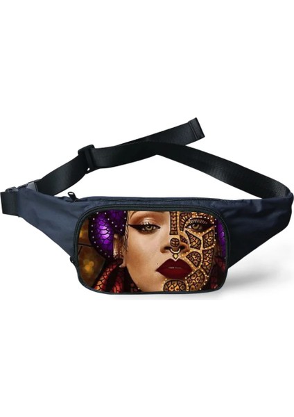 P4841Z Stili Forudesigns Bel Paketleri Kadınlar Siyah Sanat Afrika Kızları Bel Çantaları Kadınlar Için Özelleştirilmiş Fanny Paketi Göğüs Telefon Kılıfı Bayan Kemeri (Yurt Dışından)
