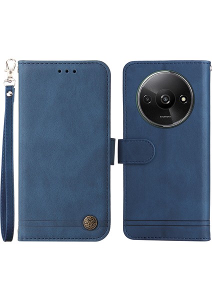 Xiaomi Redmi Için A3 Kılıf Pu Deri Telefon Cüzdan Kılıfı Stand-Mavi (Yurt Dışından)