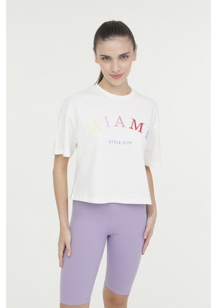 Wl Marıanne 11Ssk102 4Fx Beyaz Kadın Kısa Kol T-Shirt