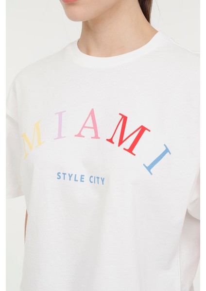 Wl Marıanne 11Ssk102 4Fx Beyaz Kadın Kısa Kol T-Shirt fırsatları