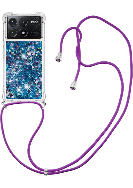 Xiaomi Poco X6 Pro 5g Kılıf Anti-Dop Telefon Tpu Kapak-Mavi/kalpler Için (Yurt Dışından)