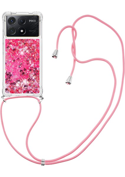 Xiaomi Poco X6 Pro 5g Kılıf Anti-Dop Telefon Tpu Kapak-Pembe/kalpler Için (Yurt Dışından)