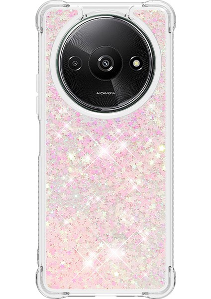 Xiaomi Redmi A3 Kılıf Glitter Liquid Tpu Darbeye Dayanıklı Telefon Kapağı-Pembe/pentagram (Yurt Dışından) fiyatları