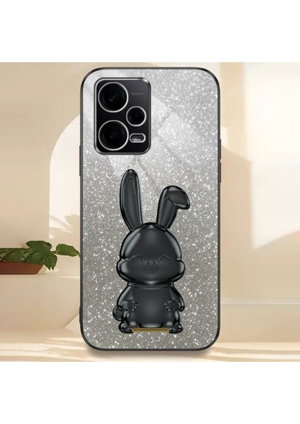Xiaomi Redmi Için Not 12 Pro 5g Pc+Tpu Galvanik Cep Telefonu Kılıfı Desteği Kickstand Kapak-Siyah (Yurt Dışından) fiyatları
