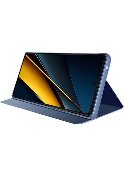 Xiaomi Poco X6 Pro 5g Kılıf Görünüm Pencereli Telefon Kapağı Stand Tasarımlı-Altın (Yurt Dışından) fiyatları