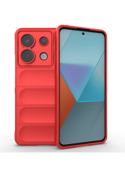 Xiaomi Poco X6 5g Tpu Kılıf Telefon Kapağı Için Düşmeye Dayanıklı Koruma-Kırmızı (Yurt Dışından)