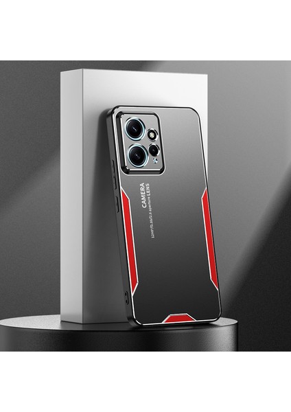 Xiaomi Redmi Note 12 4g Cep Telefonu Kılıfı Için Askeri Sınıf Çizilmez Kapak-Kırmızı (Yurt Dışından)