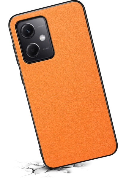 Xiaomi Redmi Note 12 5g (Çin)/(Hindistan)/(Global) Kılıf Deri+Pc+Tpu Telefon Kapağı-Turuncu (Yurt Dışından) modelleri