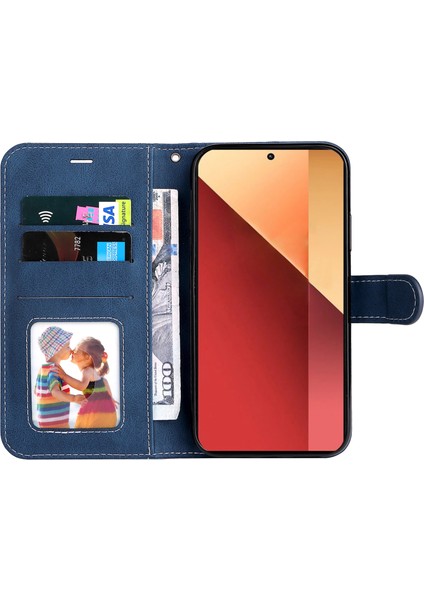 Xiaomi Poco M6 Pro 4g Telefon Kılıfı Için Üç Renkli Ekleme Standı Kapak-Mavi (Yurt Dışından) fiyatları