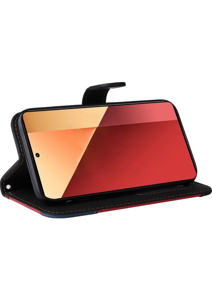 Xiaomi Poco M6 Pro 4g Telefon Kılıfı Için Üç Renkli Ekleme Standı Kapak-Mavi (Yurt Dışından) modelleri