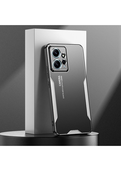 Xiaomi Redmi Note 12 4g Cep Telefonu Kılıfı Için Askeri Sınıf Çizilmez Kapak-Gümüş (Yurt Dışından) modelleri