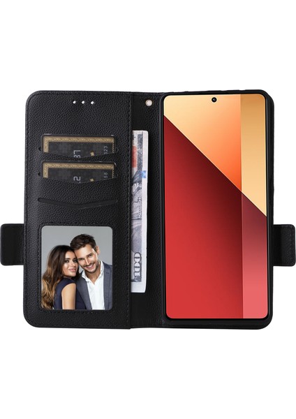 Xiaomi Poco M6 Pro 4g Kılıf Cüzdan Koruyucu Folyo Kapak-Siyah (Yurt Dışından) fiyatları