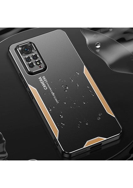 Xiaomi Redmi Note 11 Pro Kılıf Alüminyum Alaşım + Tpu + Pc Hava Yastığı Koruma Telefon Kapağı-Altın (Yurt Dışından) modelleri