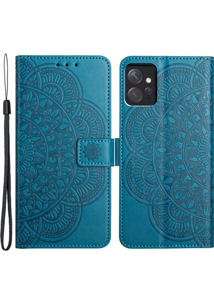 Xiaomi Redmi Note 12 4g Kılıf Çizilmez Darbeye Dayanıklı Pu Deri Telefon Kapağı-Mavi (Yurt Dışından)