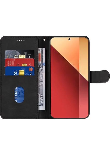 Xiaomi Poco M6 Pro 4g Kılıf Baskılı Kavisli Çizgi Deri Kapak-Siyah (Yurt Dışından) fiyatları