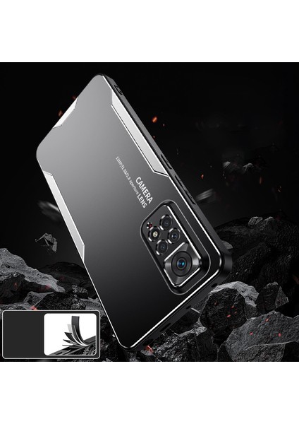 Xiaomi Redmi Note 11 Pro Kılıf Alüminyum Alaşımlı + Tpu + Pc Hava Yastığı Koruma Telefon Kapağı-Mavi (Yurt Dışından) fiyatları