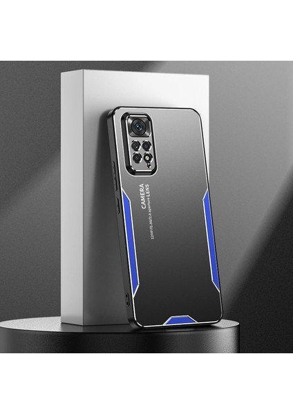 Xiaomi Redmi Note 11 Pro Kılıf Alüminyum Alaşımlı + Tpu + Pc Hava Yastığı Koruma Telefon Kapağı-Mavi (Yurt Dışından) modelleri