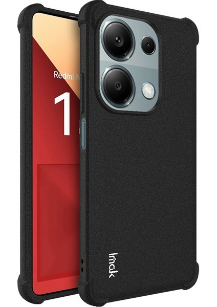 Xiaomi Poco M6 Pro 4g Kılıf Mat Tpu Telefon Kapağı Köşeleri Düşme Koruması-Siyah (Yurt Dışından)