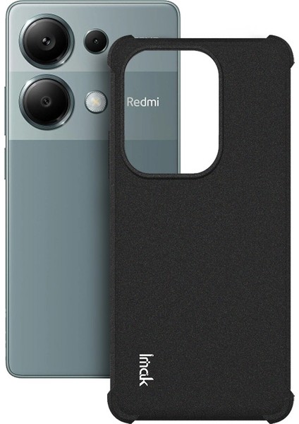 Xiaomi Poco M6 Pro 4g Kılıf Mat Tpu Telefon Kapağı Köşeleri Düşme Koruması-Siyah (Yurt Dışından) modelleri