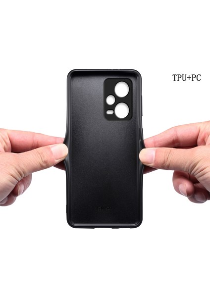Xiaomi Redmi Note 12 Pro 5g Pu Deri+Pc+Tpu Kapak Timsah Dokulu Cep Telefonu Kılıfı-Kırmızı (Yurt Dışından)