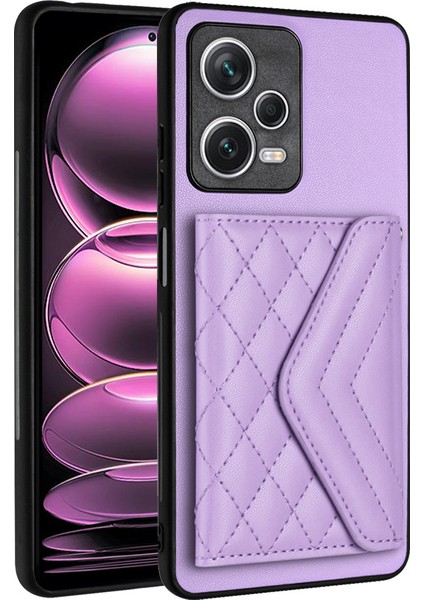 Xiaomi Redmi Note 12 5g (Hindistan) Kart Yuvalı Telefon Kılıfı-Mor (Yurt Dışından)