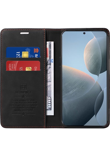 Xiaomi Redmi K70 5g Kılıf Rfıd Engelleme Cüzdan Telefon Koruyucu-Siyah (Yurt Dışından) fiyatları