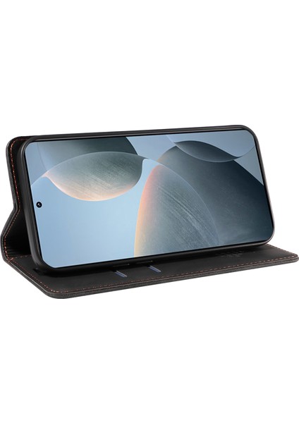 Xiaomi Redmi K70 5g Kılıf Rfıd Engelleme Cüzdan Telefon Koruyucu-Siyah (Yurt Dışından) modelleri
