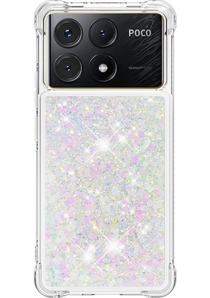 Xiaomi Poco X6 Pro 5g Tpu Kılıf Quicksand Telefon Arka Kapak-Lazer/kalpler Için (Yurt Dışından)