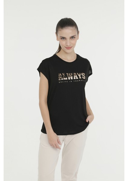 Wl Dalıa 11P7113 4fx Siyah Kadın Kısa Kol T-Shirt