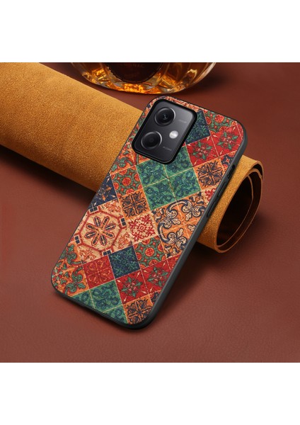 Xiaomi Redmi Note 12 5g (Çin)/(Hindistan)/(Küresel) Kılıf Çiçek Desen Baskı Pu+Tpu+Pc Ince Telefon Kapağı-Kış/mavi (Yurt Dışından) modelleri